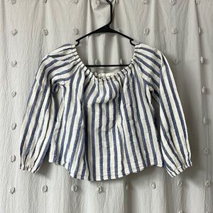 American Threads off the shoulder top